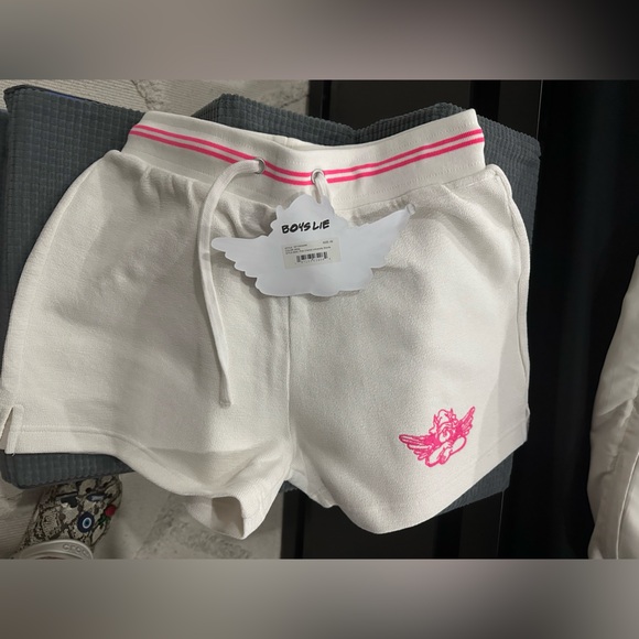 Boy’s Lie cherub university cotton Henley crewneck and short set - Picture 5 of 9